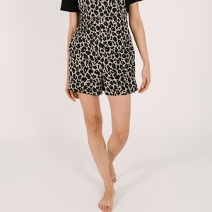 Smash + Tess Lexi Leopard Shorty Romperalls